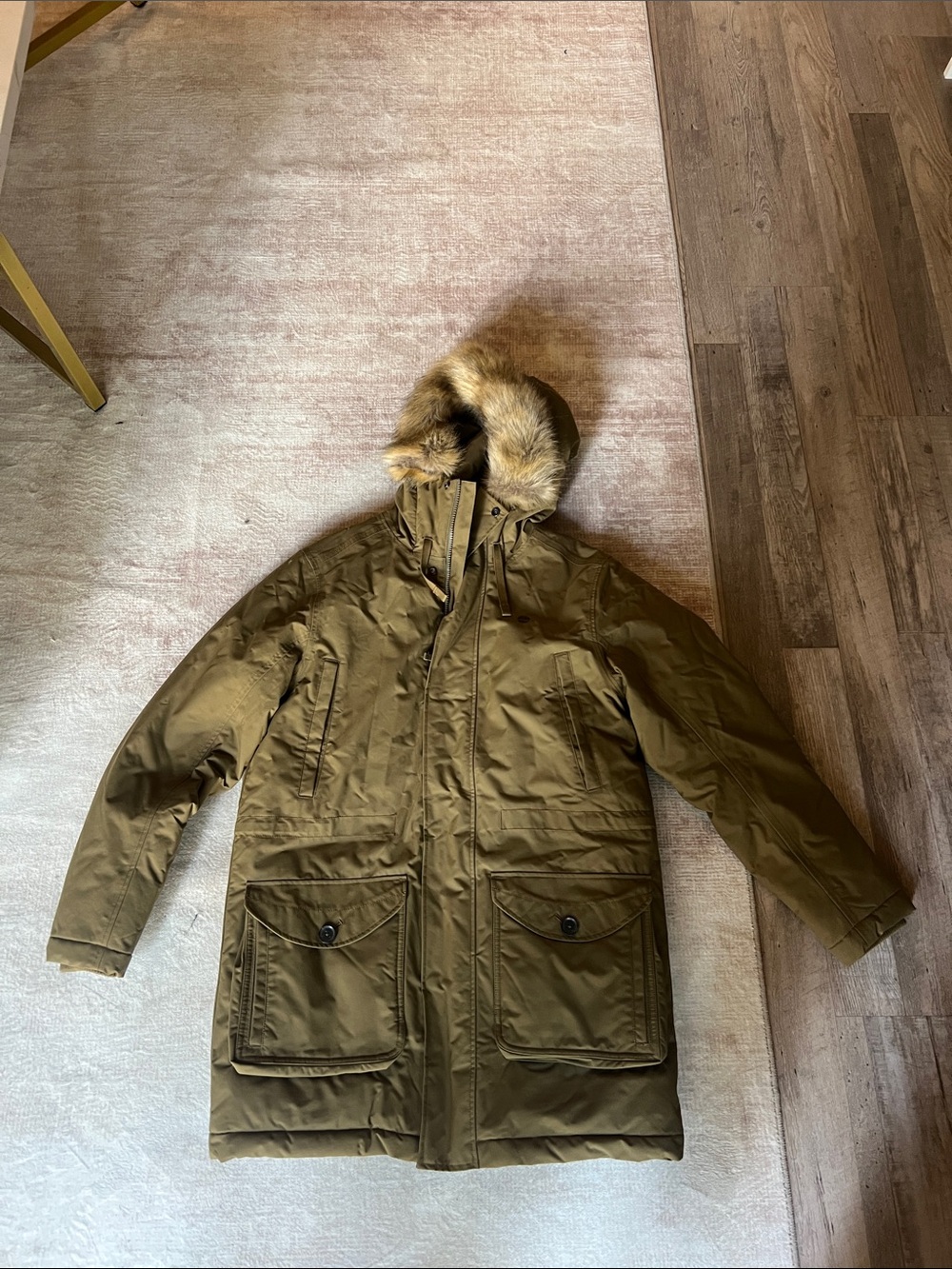 Men's Timberland Scar Ridge Waterproof Parka with Fur Hood